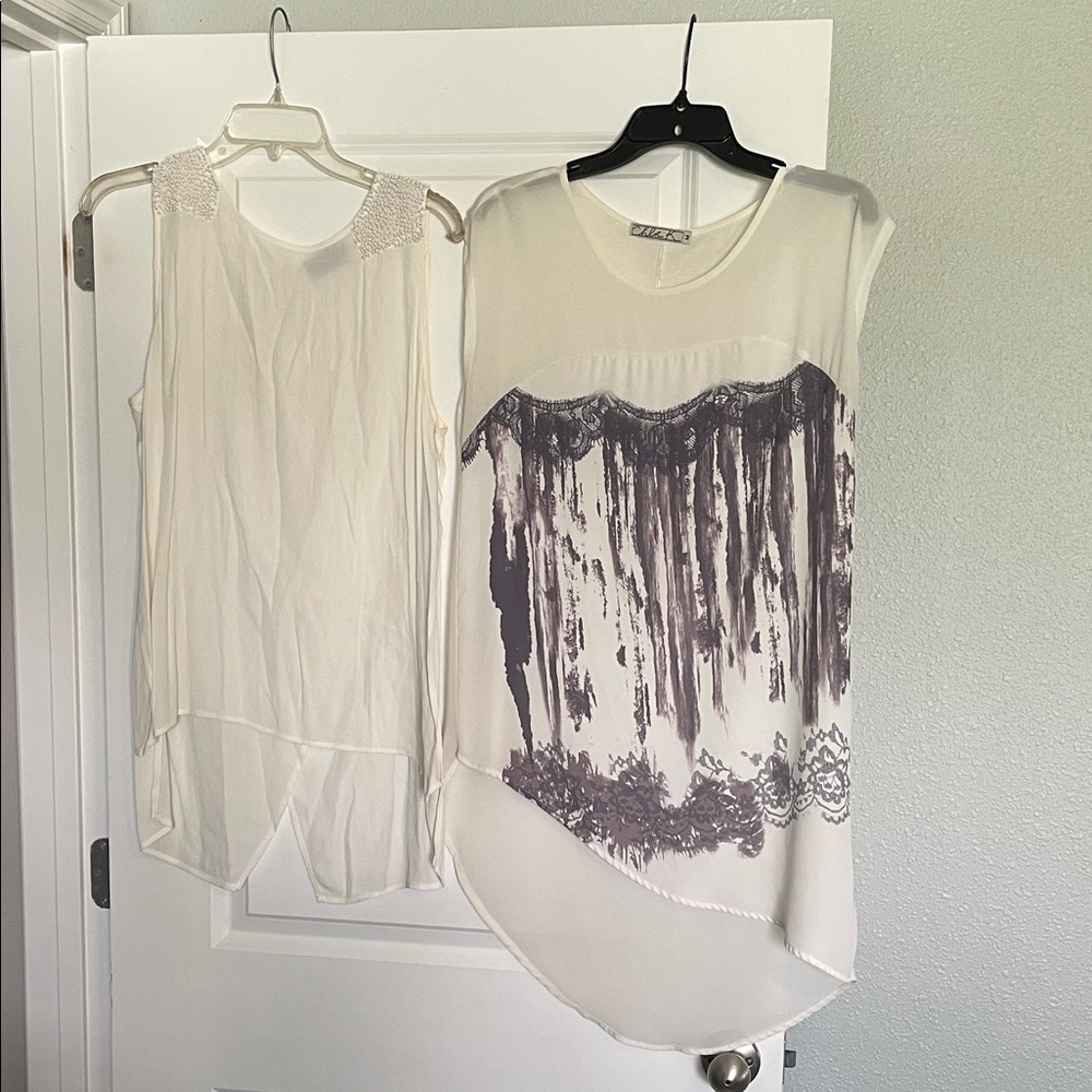 2 Elegant Women's Tops Both Size Medium